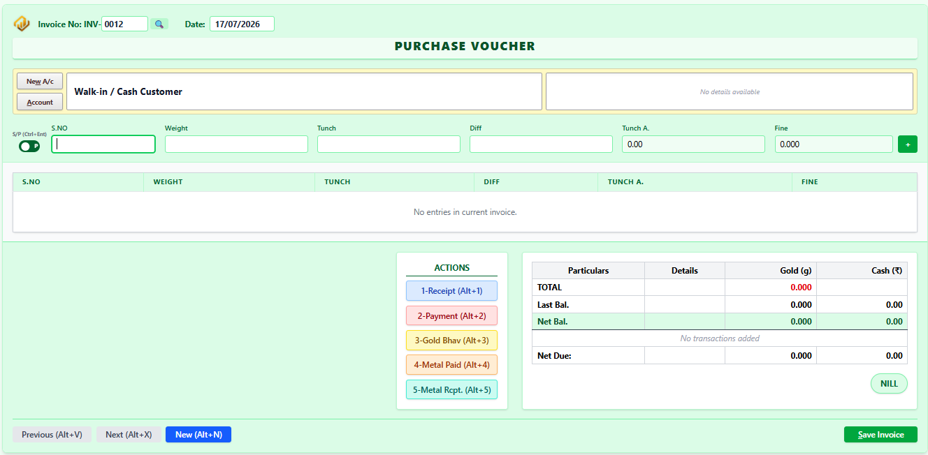 Buy and Sell Voucher Toggle